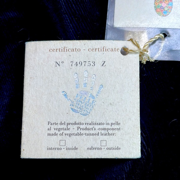 TERRIDA LEATHER LUXURY VENETIAN MURANO LARGE TRAVEL BAG / BACKPACK - Picture 13 of 15